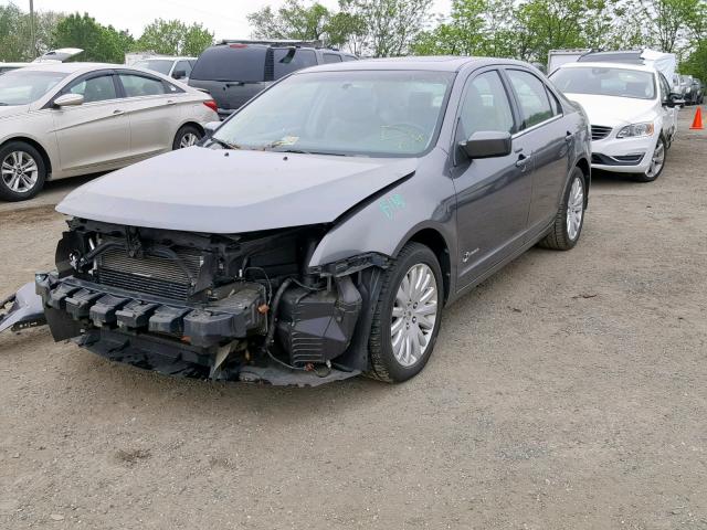 3FADP0L35AR126512 - 2010 FORD FUSION HYB GRAY photo 2