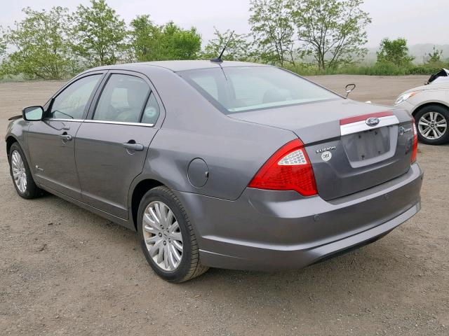 3FADP0L35AR126512 - 2010 FORD FUSION HYB GRAY photo 3