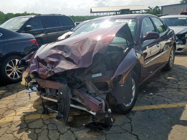 2G4WD582171192914 - 2007 BUICK LACROSSE C BURGUNDY photo 2