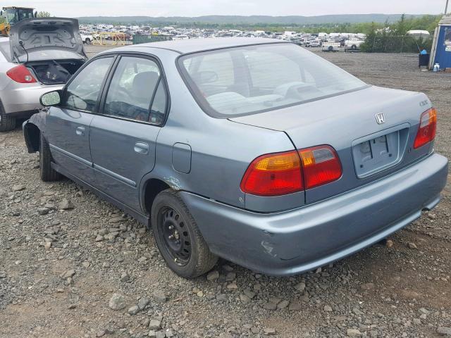 2HGEJ6611YH549365 - 2000 HONDA CIVIC BASE BLUE photo 3