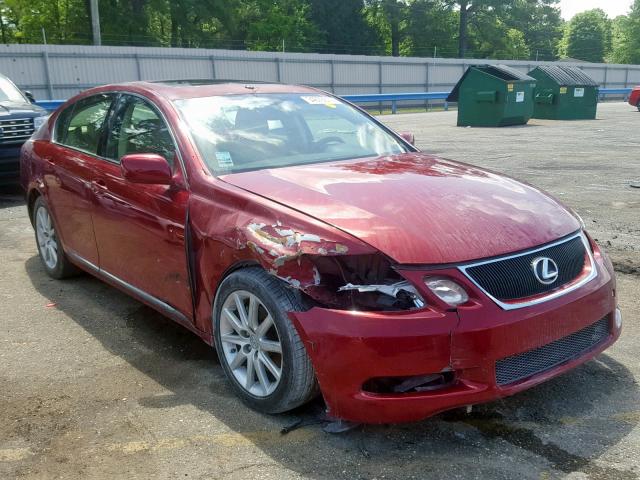 JTHBH96SX65015484 - 2006 LEXUS GS 300 MAROON photo 1