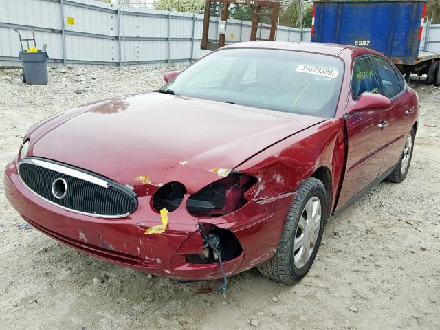 2G4WC582361102339 - 2006 BUICK LACROSSE C RED photo 2