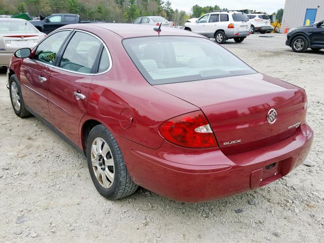 2G4WC582361102339 - 2006 BUICK LACROSSE C RED photo 3