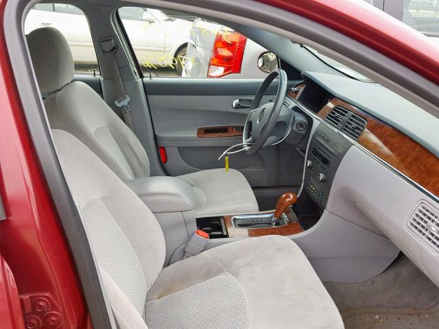 2G4WC582361102339 - 2006 BUICK LACROSSE C RED photo 5