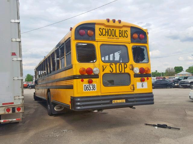 1BAKGCPA9BF279754 - 2011 BLUE BIRD SCHOOL BUS YELLOW photo 3