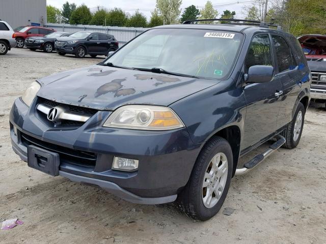 2HNYD18696H500405 - 2006 ACURA MDX TOURIN BLUE photo 2