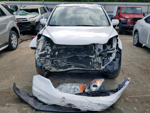 5J6RE3H70BL020434 - 2011 HONDA CR-V EXL WHITE photo 9