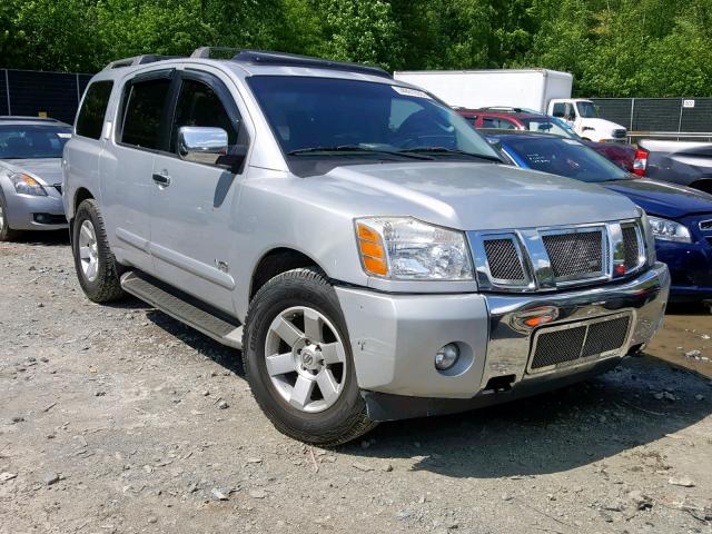 5N1AA08B35N716467 - 2005 NISSAN ARMADA SE SILVER photo 1