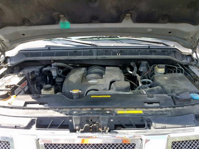 5N1AA08B35N716467 - 2005 NISSAN ARMADA SE SILVER photo 7