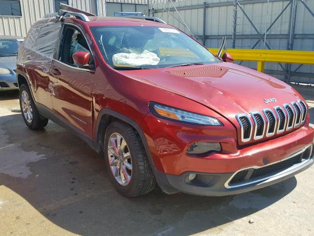 1C4PJMDB8GW244629 - 2016 JEEP CHEROKEE L MAROON photo 1