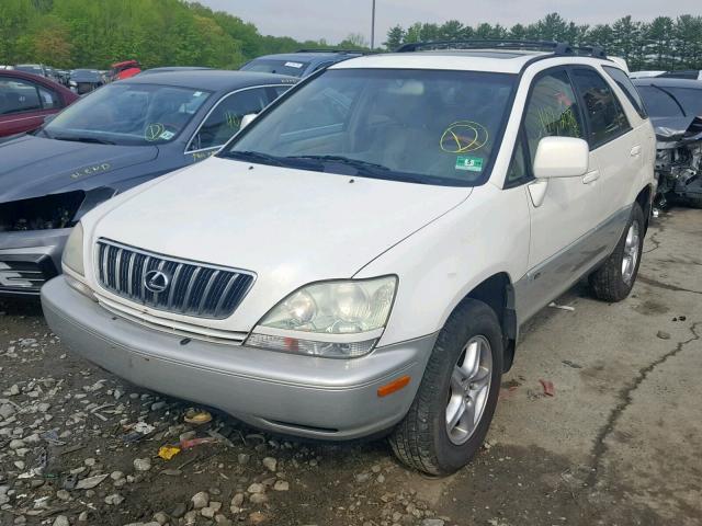 JTJHF10U630313727 - 2003 LEXUS RX 300 WHITE photo 2