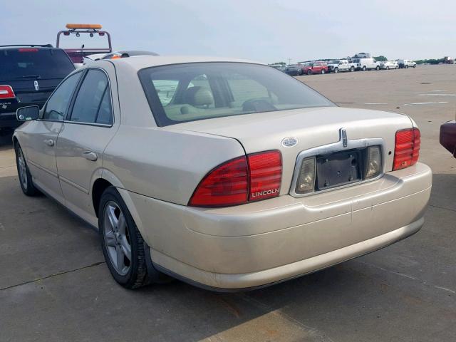 1LNHM86S02Y705993 - 2002 LINCOLN LS BEIGE photo 3