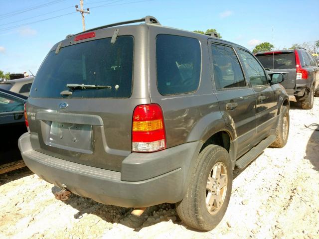 1FMYU93194KA54127 - 2004 FORD ESCAPE XLT GRAY photo 4