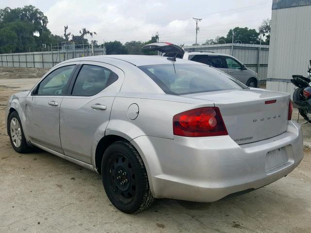 1B3BD4FB7BN573031 - 2011 DODGE AVENGER EX SILVER photo 3