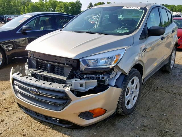 1FMCU0F7XHUC31350 - 2017 FORD ESCAPE S GOLD photo 2