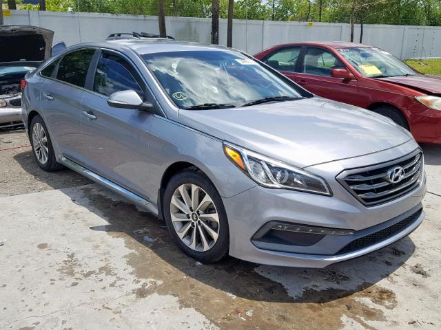 5NPE34AF7GH399929 - 2016 HYUNDAI SONATA SPO SILVER photo 1