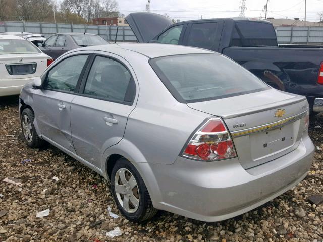 KL1TD5DE8BB190293 - 2011 CHEVROLET AVEO LS SILVER photo 3