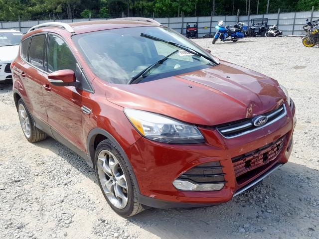 1FMCU0JX1EUB04747 - 2014 FORD ESCAPE TIT ORANGE photo 1