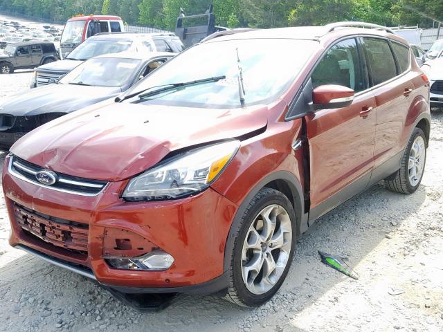 1FMCU0JX1EUB04747 - 2014 FORD ESCAPE TIT ORANGE photo 2