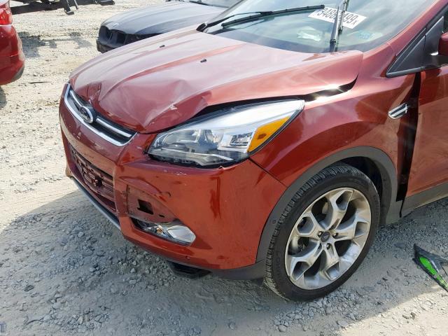 1FMCU0JX1EUB04747 - 2014 FORD ESCAPE TIT ORANGE photo 9