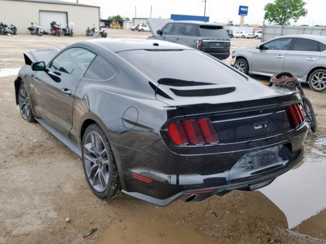 1FA6P8CF4F5418048 - 2015 FORD MUSTANG GT BLACK photo 3