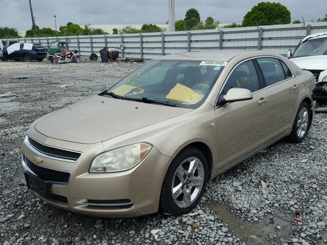 1G1ZH57B88F168796 - 2008 CHEVROLET MALIBU 1LT 金色 照片 2