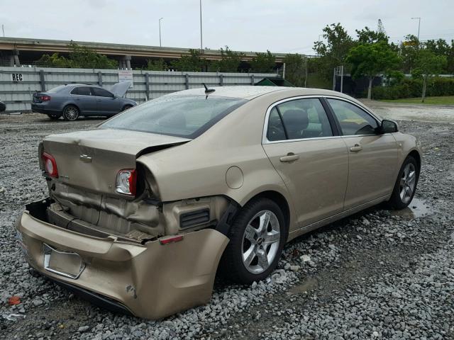 1G1ZH57B88F168796 - 2008 CHEVROLET MALIBU 1LT 金色 照片 4