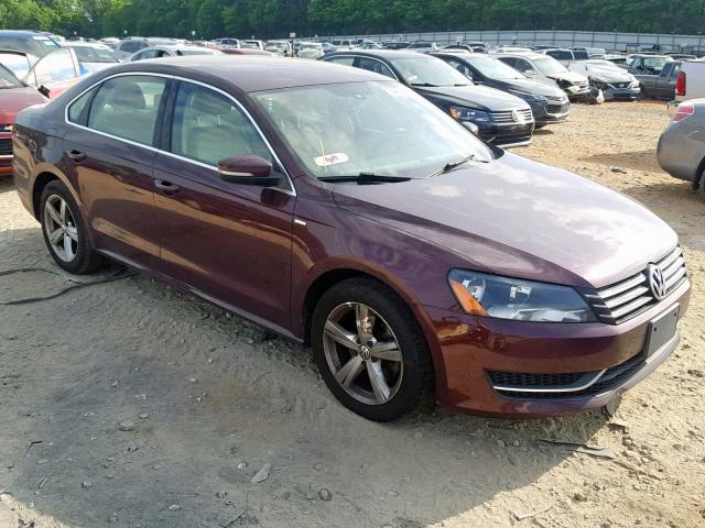 1VWAT7A36EC024643 - 2014 VOLKSWAGEN PASSAT S RED photo 1