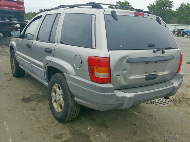 1J4G248S7YC164730 - 2000 JEEP GRAND CHER GRAY photo 3