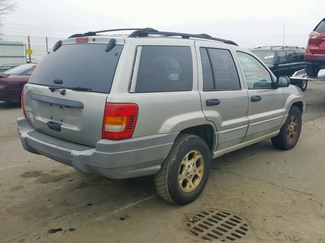 1J4G248S7YC164730 - 2000 JEEP GRAND CHER GRAY photo 4