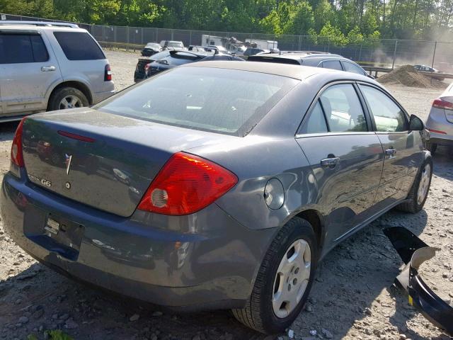 1G2ZF58B774267233 - 2007 PONTIAC G6 VALUE L GRAY photo 4