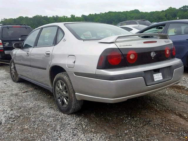 2G1WF52E059293029 - 2005 CHEVROLET IMPALA SILVER photo 3