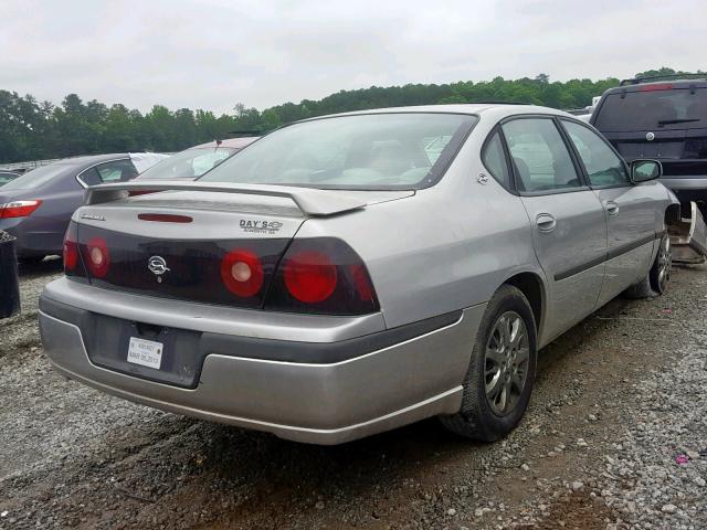 2G1WF52E059293029 - 2005 CHEVROLET IMPALA SILVER photo 4