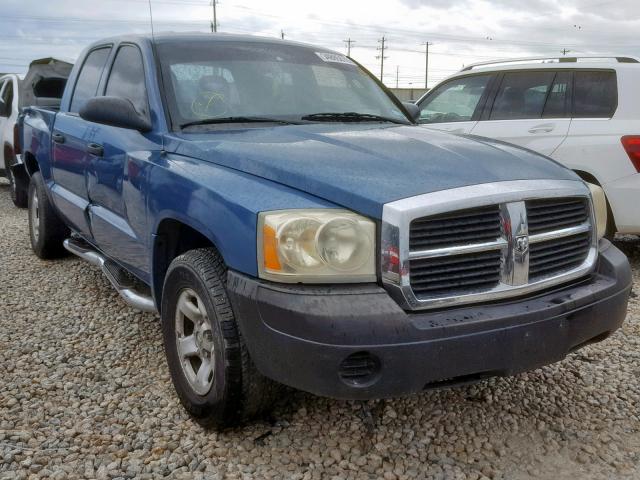 1D7HE28N75S258713 - 2005 DODGE DAKOTA QUA BLUE photo 1