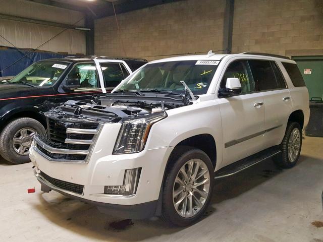 1GYS4BKJ2JR214638 - 2018 CADILLAC ESCALADE L WHITE photo 2