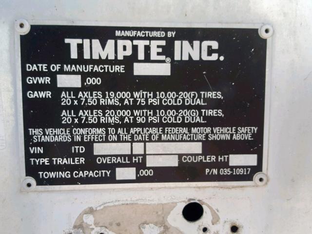 H42228MB081518 - 1991 TRAL TRAILER GRAY photo 10