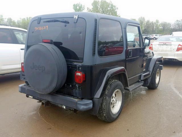 1J4FY49S0XP443128 - 1999 JEEP WRANGLER / BLACK photo 4