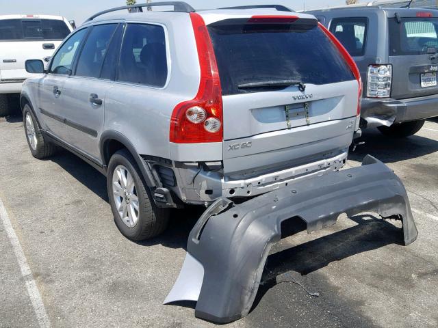 YV1CZ911551164211 - 2005 VOLVO XC90 T6 SILVER photo 3