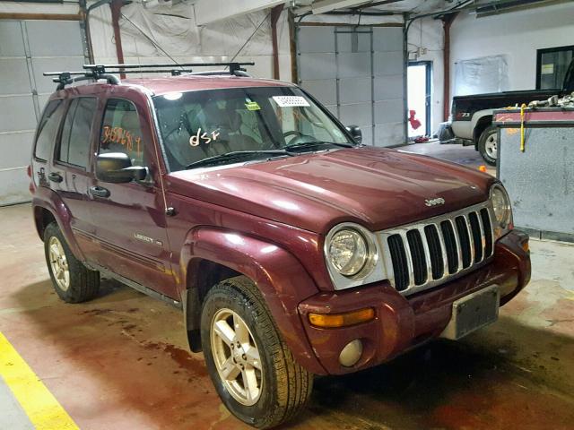 1J4GL58K92W150370 - 2002 JEEP LIBERTY LI BURGUNDY photo 1