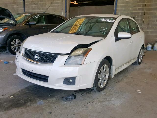 3N1AB6AP1AL635975 - 2010 NISSAN SENTRA 2.0 WHITE photo 2