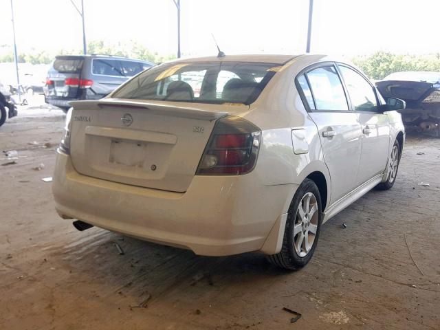 3N1AB6AP1AL635975 - 2010 NISSAN SENTRA 2.0 WHITE photo 4