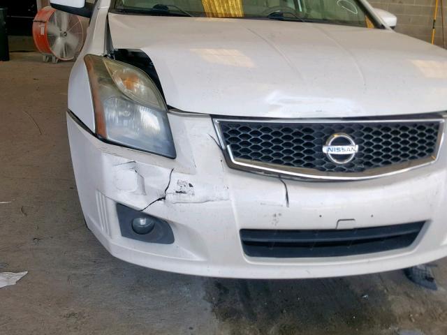 3N1AB6AP1AL635975 - 2010 NISSAN SENTRA 2.0 WHITE photo 9