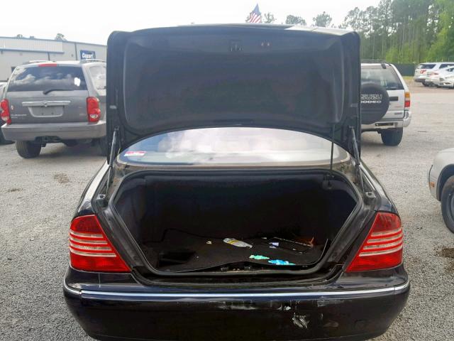 WDBNG84J74A408223 - 2004 MERCEDES-BENZ S 500 4MAT BLACK photo 9