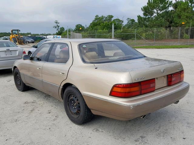 JT8UF11E3R0202178 - 1994 LEXUS LS 400 GOLD photo 3