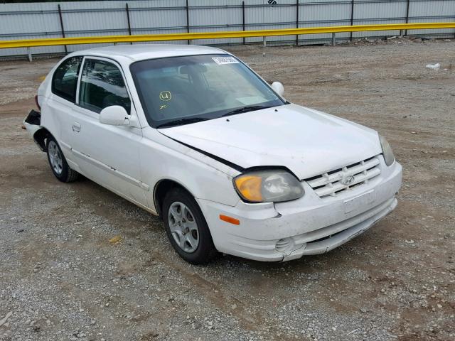 KMHCG35C15U353520 - 2005 HYUNDAI ACCENT GS WHITE photo 1