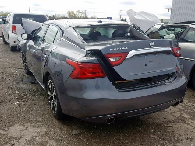 1N4AA6AP8JC385779 - 2018 NISSAN MAXIMA 3.5 GRAY photo 3