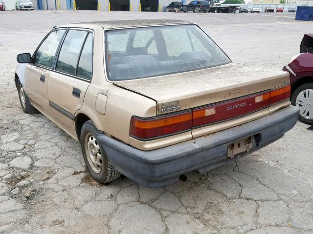 1HGED3549LA020335 - 1990 HONDA CIVIC DX BROWN photo 3