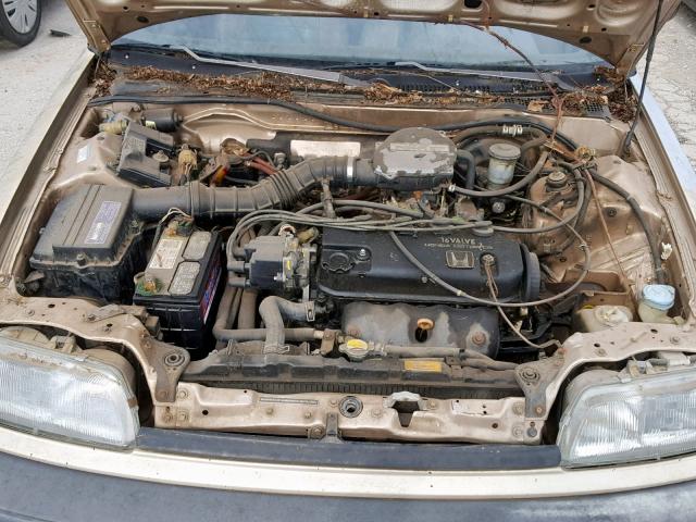 1HGED3549LA020335 - 1990 HONDA CIVIC DX BROWN photo 7