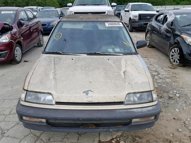 1HGED3549LA020335 - 1990 HONDA CIVIC DX BROWN photo 9