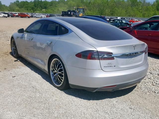 5YJSA1CG6DFP03890 - 2013 TESLA MODEL S Արծաթագույն լուսանկար 3